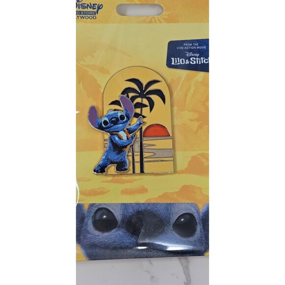 DSSH Disney Lilo and Stitch - Sunshine Stitch Stained Glass Pin LE 400 - Picture 2 of 4
